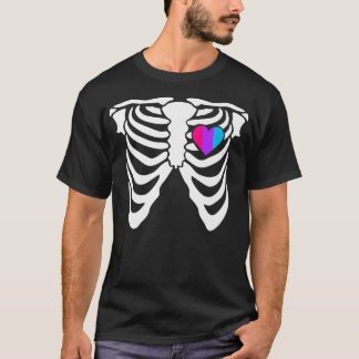 Camiseta Androgyne Gay Skeleton Género no binario 