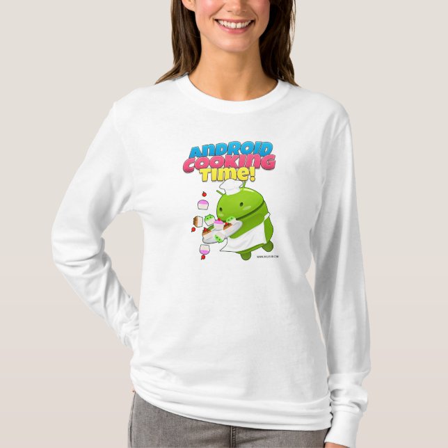 Camiseta Android Cooking Time Shrit (Anverso)