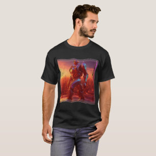Camiseta Android Marcha a Través de la Azotea Mientras Obse