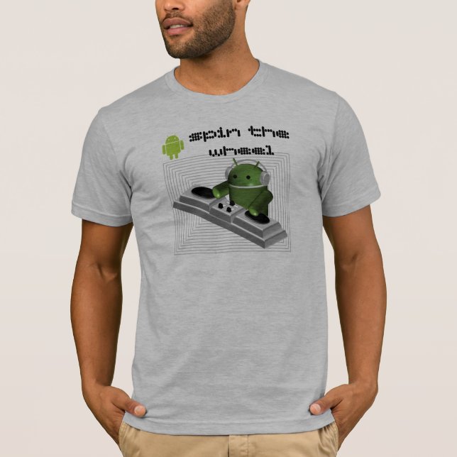 Camiseta android spin the wheel (Anverso)