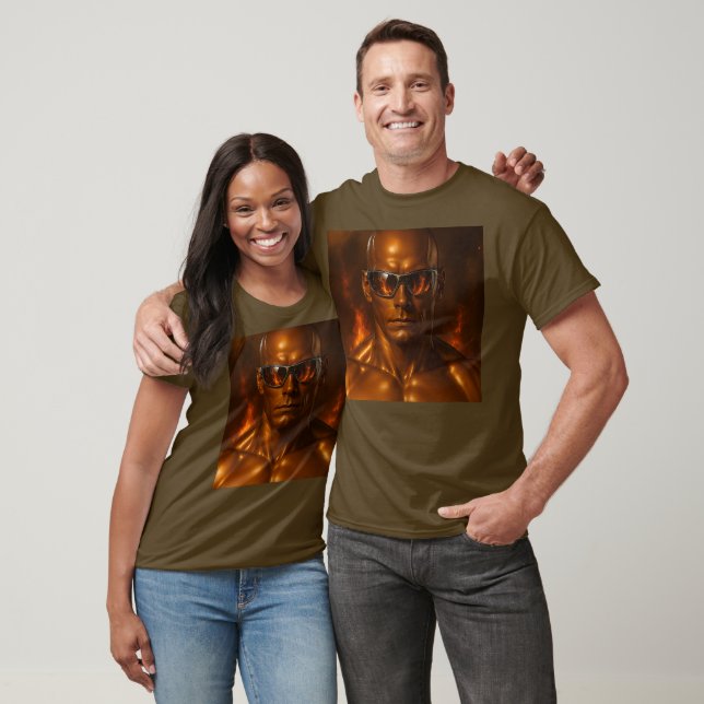 Camiseta  Androïde art futuriste (Unisexo)