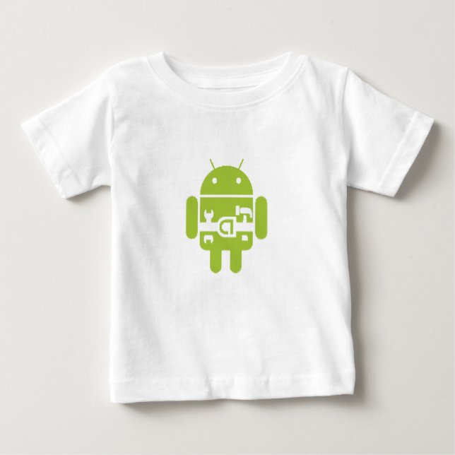 Camiseta androide del bebé (Anverso)