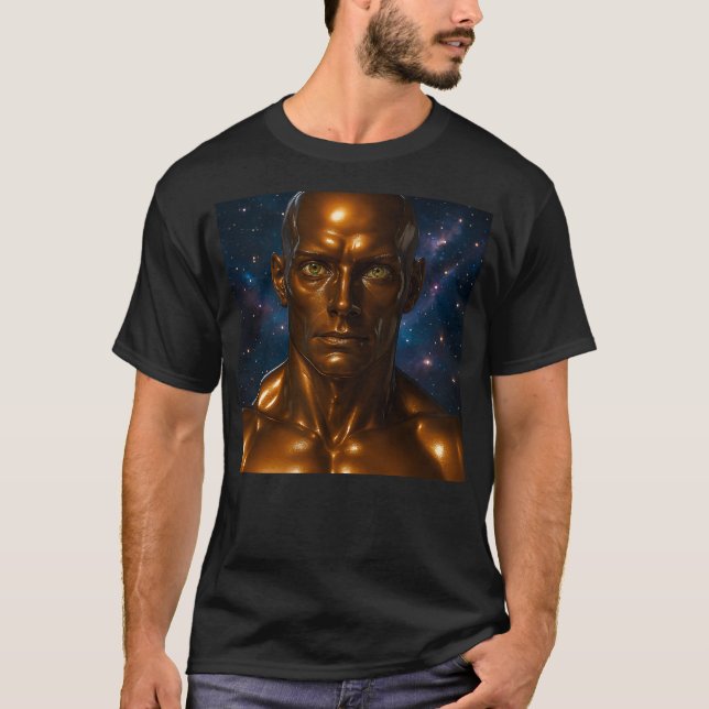 Camiseta Androïde galaxie réaliste (Anverso)