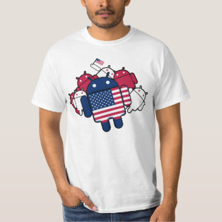 Camiseta Androide patriótico