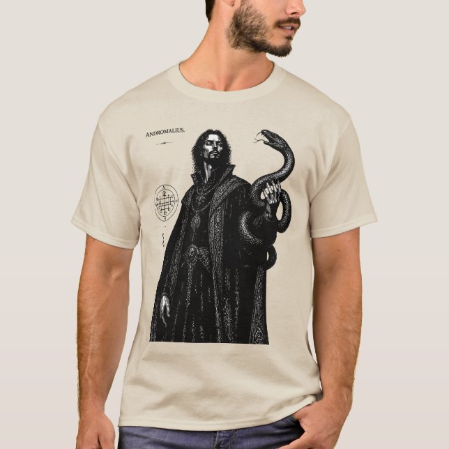 Camiseta Andromalius Juez de la Sombra de la Serpiente (Anverso)