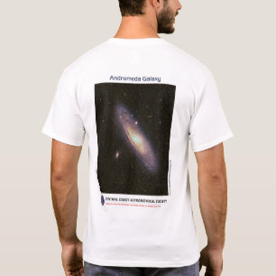 Camiseta Andromeda Galaxy por Lee Coombs Front and Back Tee