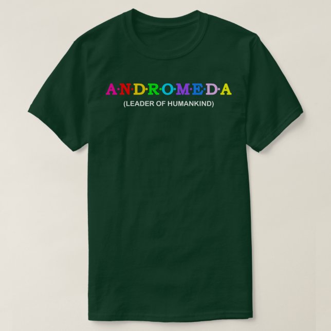 Camiseta Andromeda, líder de la humanidad (Diseño del anverso)