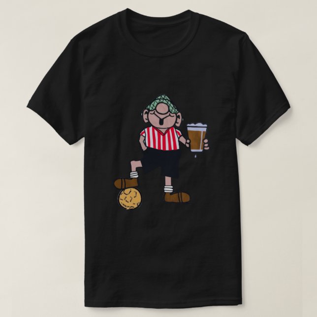CAMISETA ANDY CAPP RED AND WHITE FOOTBALL SHIRT  (Diseño del anverso)