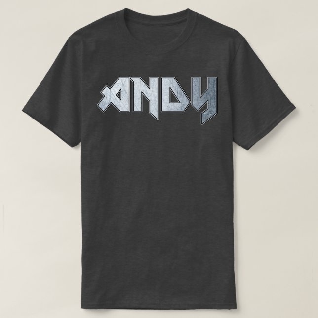 Camiseta Andy metalizado fuerte (Diseño del anverso)