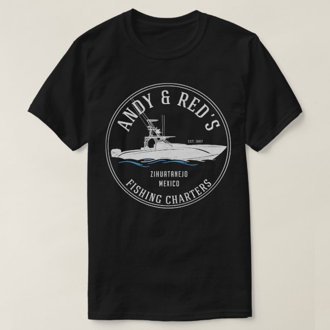 Camiseta Andy Reds Fishing Charters (Diseño del anverso)