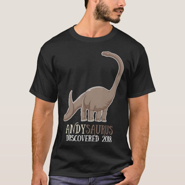 Camiseta Andysaurus Discovered 2018 Dinosaur  rex Kids (Anverso)
