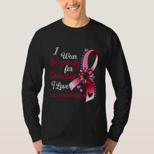 Camiseta Anemia anemia anemia falciforme Uso Sol Borgoña