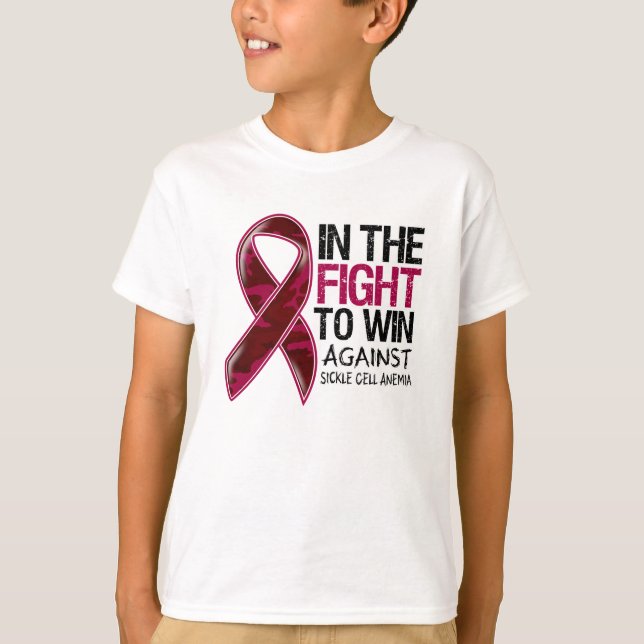Camiseta Anemia de células falciformes - Luchar para ganar (Anverso)
