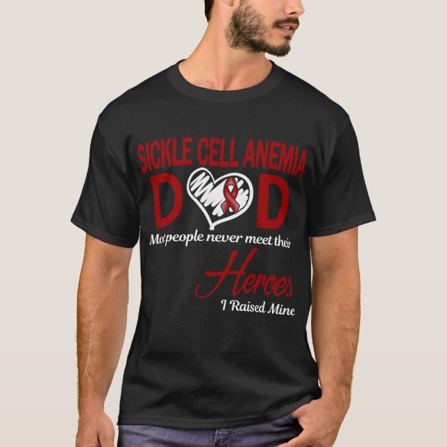 Camiseta Anemia de células falciformes Papá Crié a Mío (Anverso)