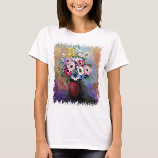 Camiseta Anémonas de Odilon Redon - Simbolismo del Arte Fin