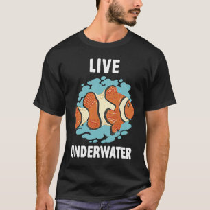 Camiseta Anemone de Clowfish submarino vivo