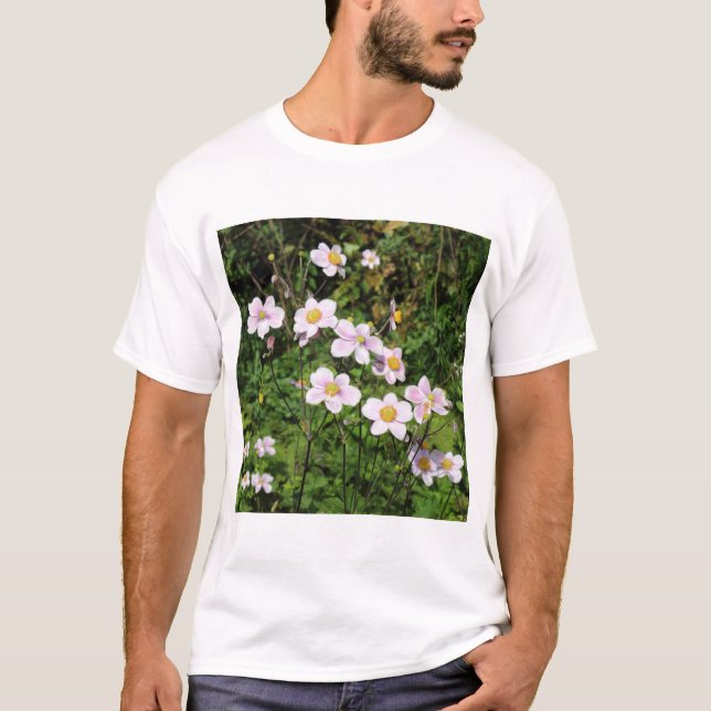 Camiseta Anemones rosados (Anverso)