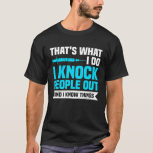 Camiseta Anestesia CRNA Enfermera Anestesista y Anestesiolo