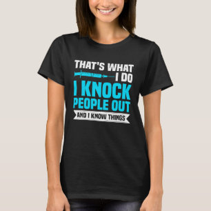 Camiseta Anestesia CRNA Enfermera Anestesista y Anestesiolo