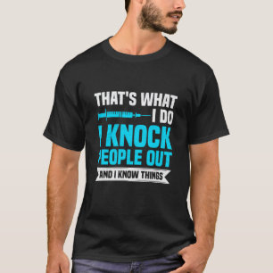 Camiseta Anestesia CRNA Enfermera Anestesista y Anestesiolo