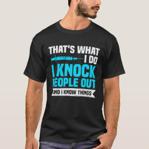 Camiseta Anestesia CRNA Enfermera Anestesista y Anestesiolo