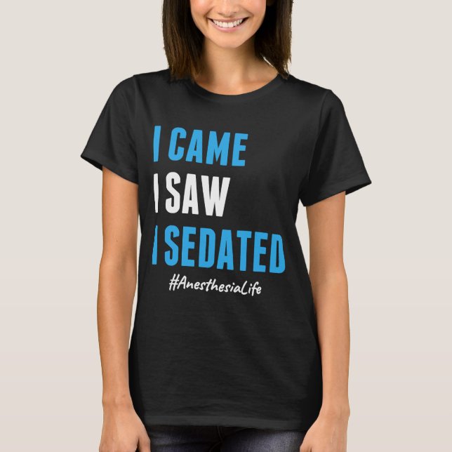Camiseta Anestesia Enfermera CRNA Asistente para anestesist (Anverso)