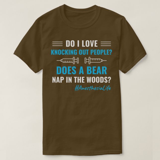 Camiseta Anestesia Enfermera CRNA Funny Anestesiólogo Anest (Diseño del anverso)