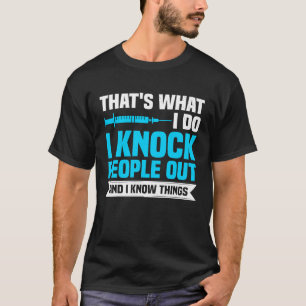 Camiseta Anestesia Enfermera de CRNA Anestesiología y Anest
