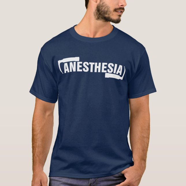 Camiseta Anestesia oscura (Anverso)