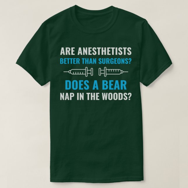 Camiseta Anestesiólogo anestesista divertida anestesia (Diseño del anverso)