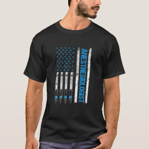 Camiseta Anestesiólogo Bandera Enfermera Anestesista Aneste