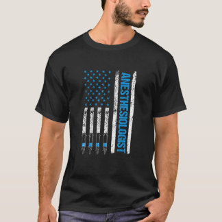 Camiseta Anestesiólogo Bandera Enfermera Anestesista Aneste