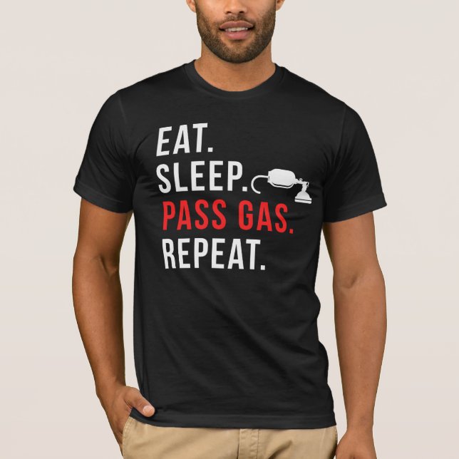 Camiseta Anestesiólogo divertido Anestesia Pase de Gas de E (Anverso)