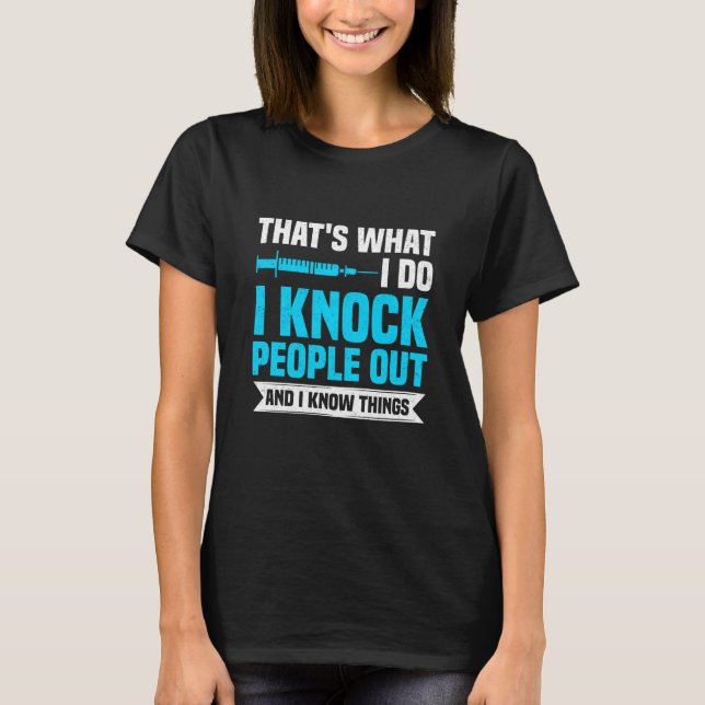 Camiseta Anesthesia CRNA Nurse Anesthetist & Anesthesiology (Anverso)