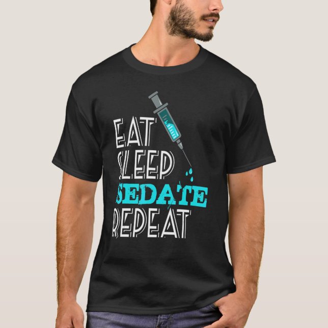 Camiseta   Anesthesiologist   Eat Sleep Repeat Anesthesia (Anverso)