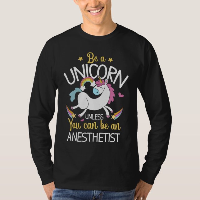 Camiseta Anesthetist Unicorn Anesthesiology CRNA Nurse (Anverso)