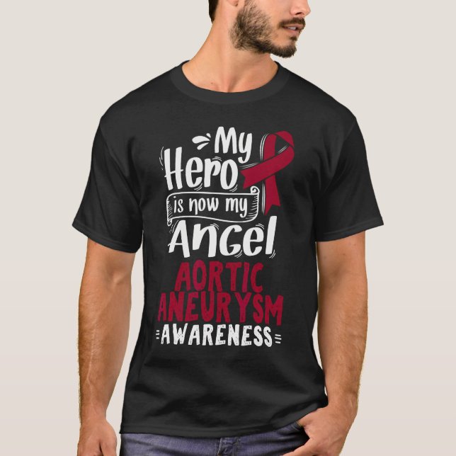 Camiseta Aneuralismo Aórtico Regalo Cinta de Concienciación (Anverso)