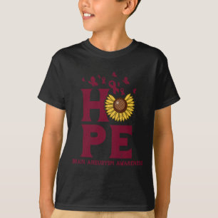 Camiseta Aneuría Borgoña Esperanza Vintage Conciencia del g
