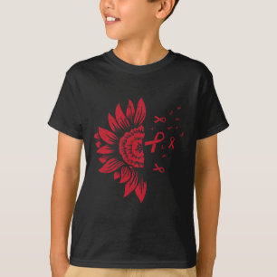 Camiseta Aneurismo cerebral por VIH/SIDA en girasol sacude 