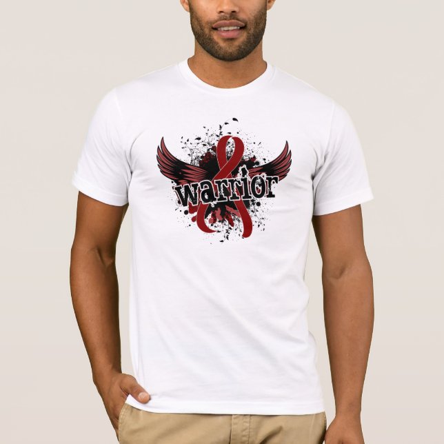 Camiseta Aneurysm del cerebro del guerrero 16 (Anverso)
