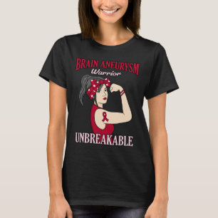 Camiseta Aneurysmo Cerebro Guerrero Conciencia Mes Apoyador
