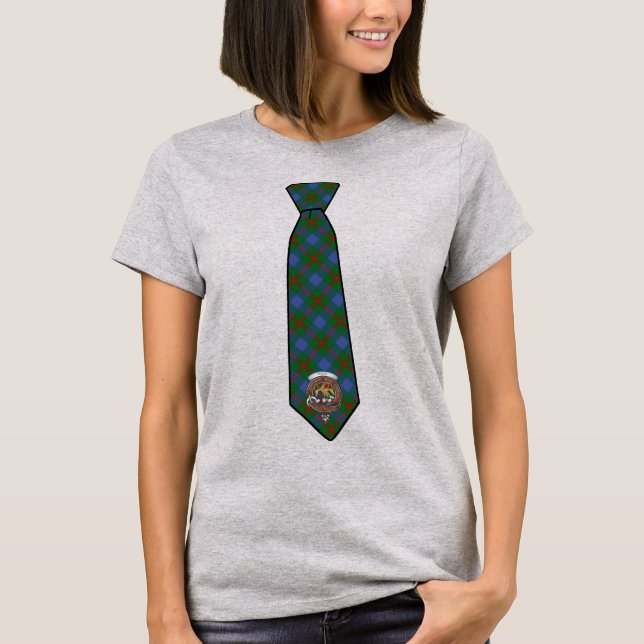 Camiseta Anew Tartan Necktie T-Shirt con Badge Women's (Anverso)