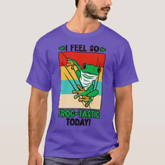 Camiseta Anfibio de selva tropical de rana roja teñida 15