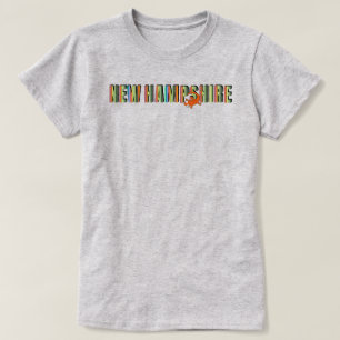 Camiseta Anfibio del estado de New Hampshire Tritón de manc
