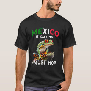 Camiseta Anfibio México, selva tropical, llama Tr con ojos