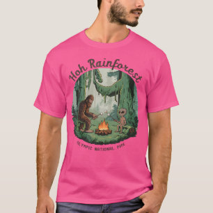 Camiseta Anfitrión Alien Camping Hoh Rainforest Olympic Nat