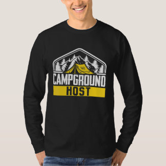 Camiseta Anfitrión de campamento de carpas al aire libre