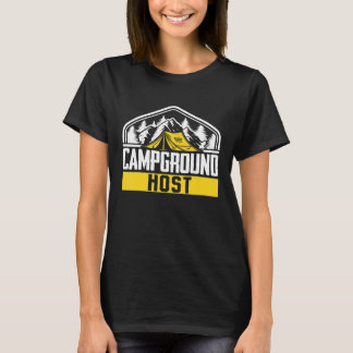 Camiseta Anfitrión de campamento de carpas al aire libre