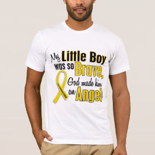 Camiseta ÁNGEL 1 Little Boy del cáncer de la niñez