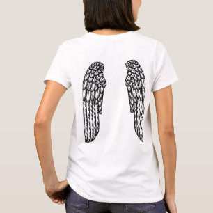 Camiseta Ángel alas arte de fantasía de ilustracion